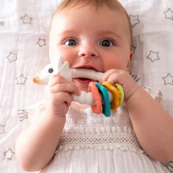 Jouets 0-2 Ans|Matières Naturelles-Sophie la girafe Anneau de dentition Colo'rings So'Pure
