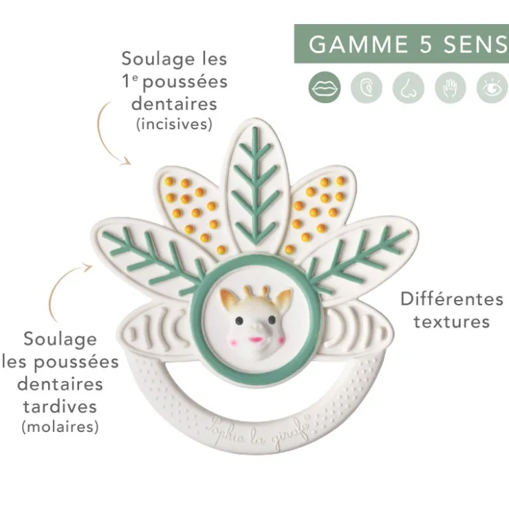 Jouets 0-2 Ans|Matières Naturelles-Sophie la girafe Anneau de dentition mille-feuille