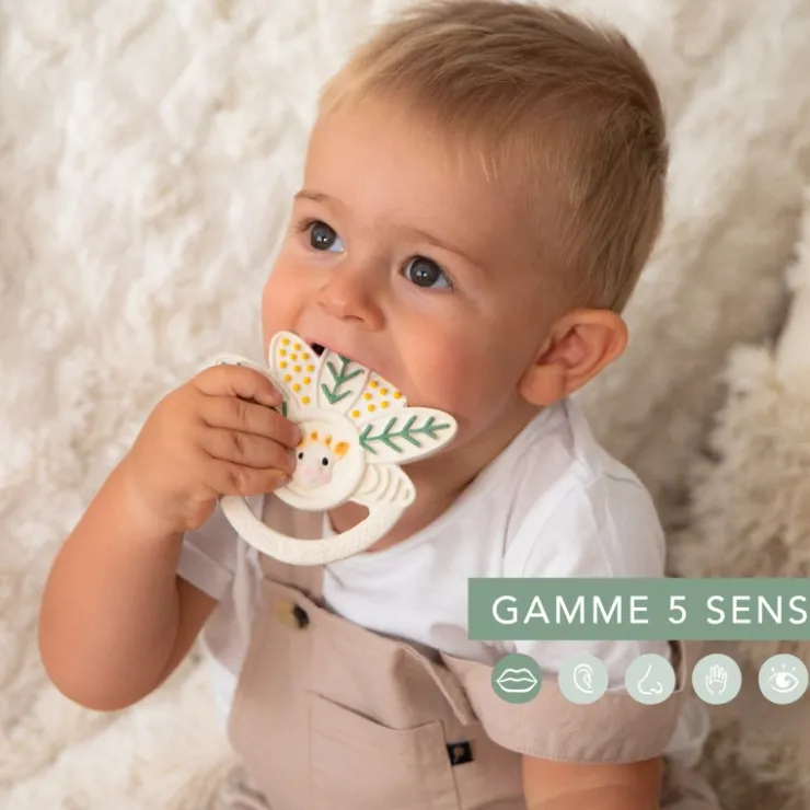 Jouets 0-2 Ans|Matières Naturelles-Sophie la girafe Anneau de dentition mille-feuille
