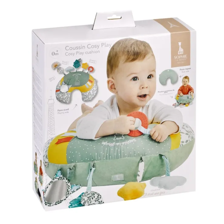 Tapis D'Éveil & Arches De Jeux|Jouets D'Éveil-Sophie la girafe Coussin d'activités 2 en 1 Cosy play