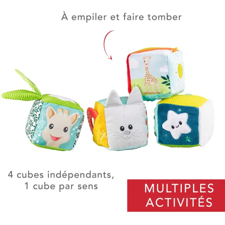 Jouets D'Éveil-Sophie la girafe Cubes multi activités