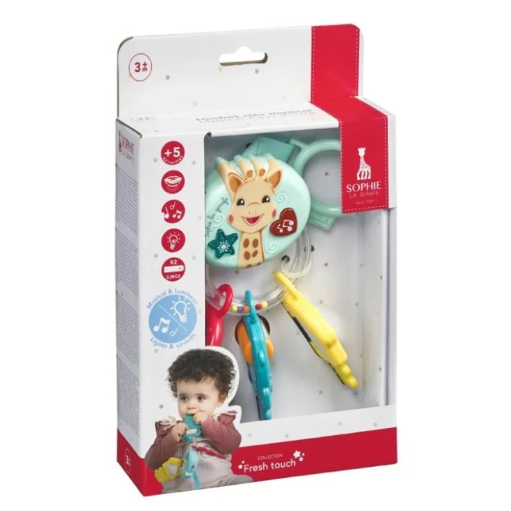 Hochets|Jouets D'Éveil-Sophie la girafe Hochet clés musical