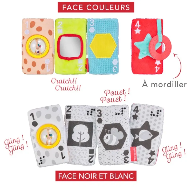 Jouets D'Éveil-Sophie la girafe Jeu de cartes sensorielles