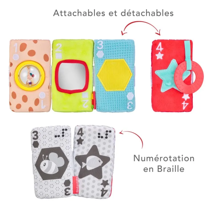 Jouets D'Éveil-Sophie la girafe Jeu de cartes sensorielles