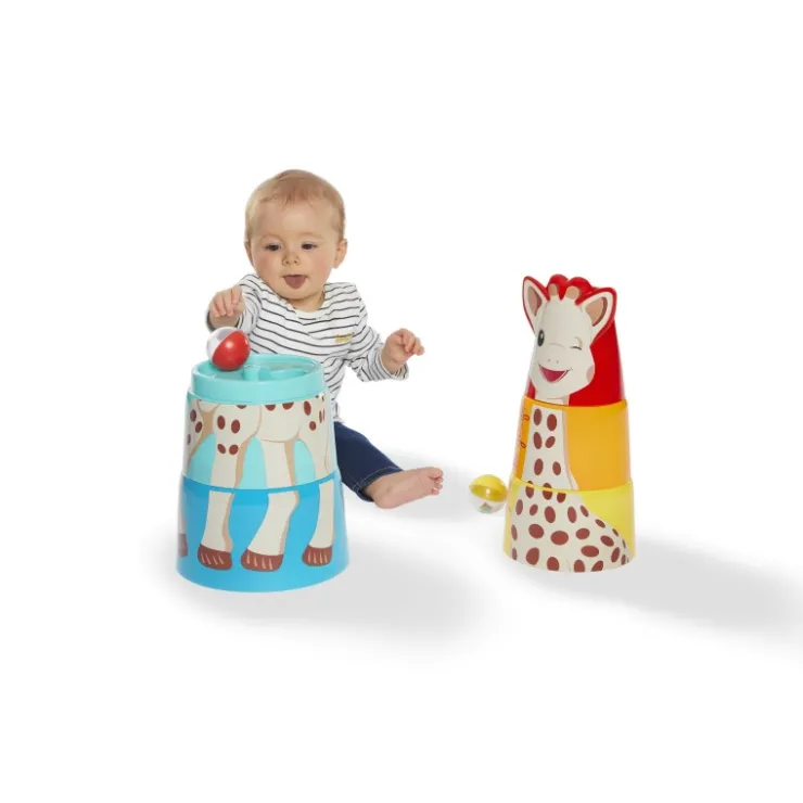 À Encastrer Et Empiler|Jouets D'Éveil-Sophie la girafe La tour géante de