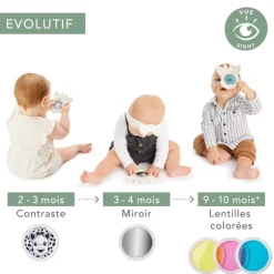 Jouets 0-2 Ans|Jouets D'Éveil-Sophie la girafe Miroir magique