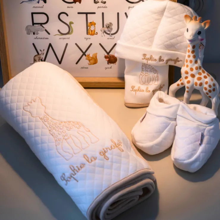 Matières Naturelles|Coffrets-Sophie la girafe Mon trousseau de naissance