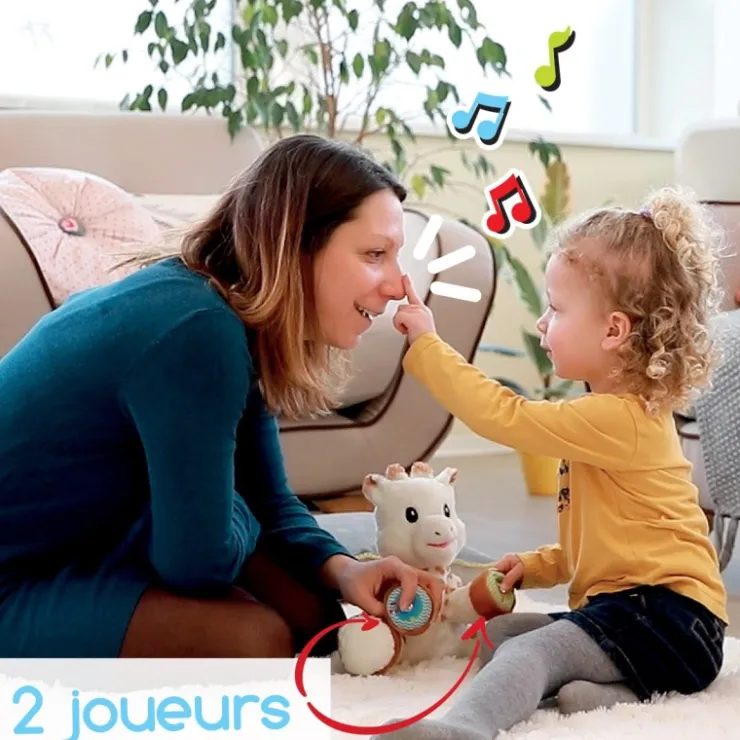 Veilleuses Et Boites À Musique|Peluches & Doudous-Sophie la girafe Peluche Touch & music