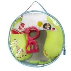 En Voiture-Sophie la girafe Set cale-tête + anneau de dentition vanille