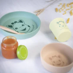 Coffrets Repas-Sophie la girafe Set repas silicone