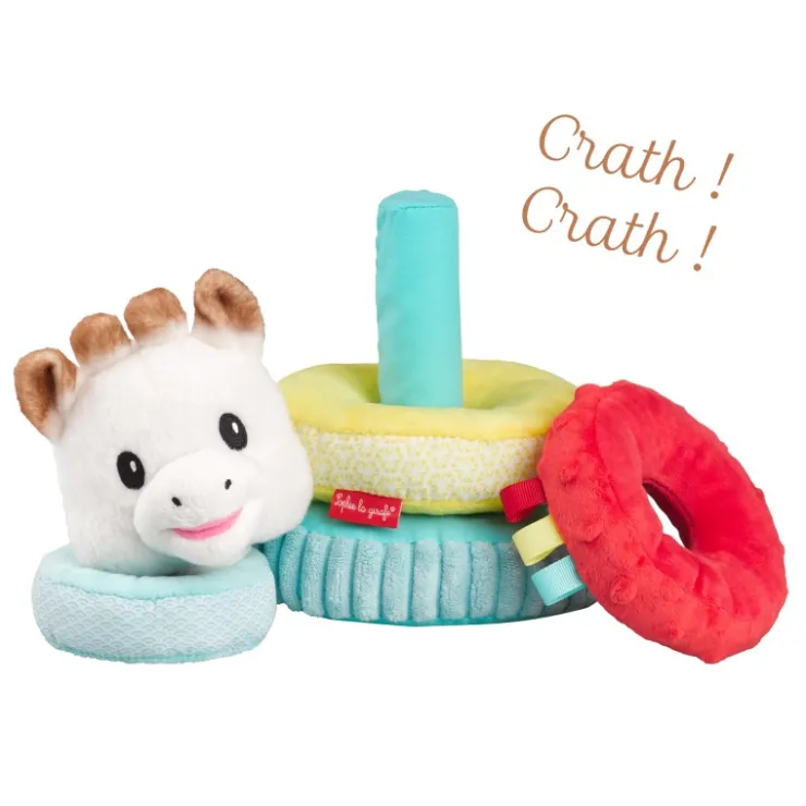 Jouets D'Éveil|À Encastrer Et Empiler-Sophie la girafe Sweet pyramid